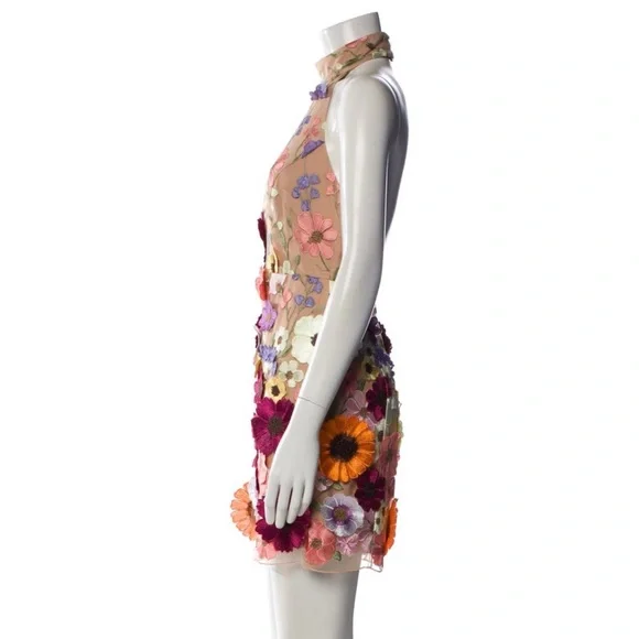 Milly Hariet Floralis Embroidered Mini Dress size 2 NWT! Retail $525